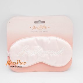   Szemkötő, szemfedő, szemmaszk alvómaszk (rózsaszín, selyem) You Eme