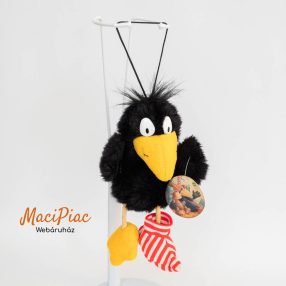   Nici fekete varjú vagy holló csíkos zokniban akasztós Címkés Régi!