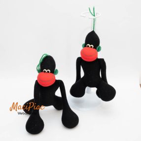   Filcből készült majmok (akasztahtó) Nagyon különlegsek! Megállnak!