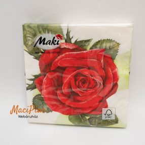   Rózsa mintás szalvéta Maki POL-MAK kollekció 1 csomag 33x33 cm 3 rétegű 20 db