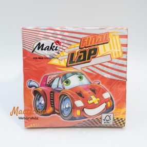 Autó Final LAP mintás szalvéta Maki, POL-MAK