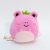 Plüss Original Squishmallows puha figura, rózsaszín béka Kelly Toys mini figura Jazwares