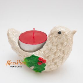   Madár karácsonyi gyertyatartó porcelán figura dekoráció PartyLitte