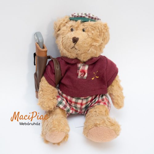 Plüss golfozó maci, mackó The Teddy Bear Collection Vintage Chip the Golfer, A Russ Bear From the Past 