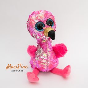   Ty Beanie Boo Flippables 2016 Pinky The Flamingo Bird Soft Toy Animal plüss flitteres flamingó madár