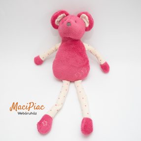   Plüss babáknak OBAIBI OKAIDI DOU DOU MOUSE hosszú lábú, rózsaszín, csillagos egér, egérke