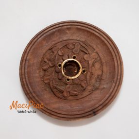   Kerek fa füstölő tartó (4 db füstölőszállhoz és 1 db kúp füstölőhöz)