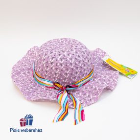 Vintage sílusú szalmakalap kislánynak