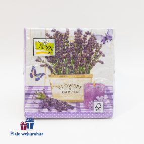 Levendula mintás 3 rétegű szalvéta 20 db-os