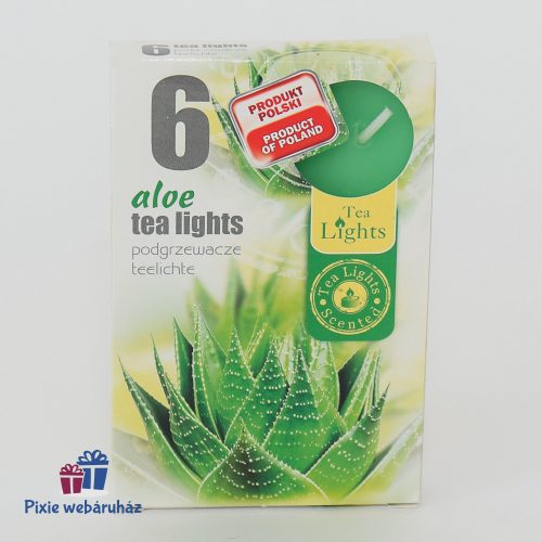 Illatos teamécsesek aloe vera illatban 6 db-os