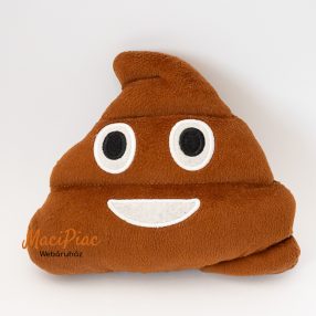 Emoji puha plüss párna hangulatjel barna Kaki