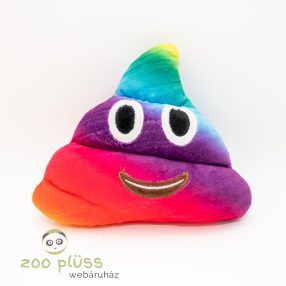 Emoji puha plüss párna hangulatjel szivárványos Kaki