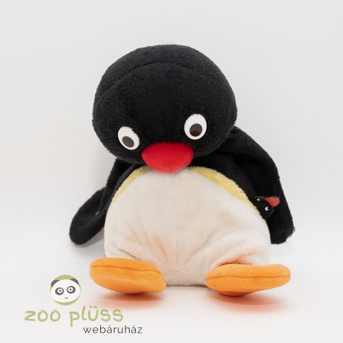 Plüss pingvin Pingu kicsinyével hanghatással Ritkaság!