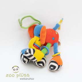  Plüss elefánt babának csörgő, zörgő, rágókat, akasztható Jellycat