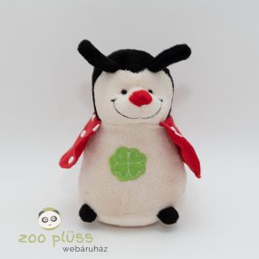 Plüss katica, katicabogár 4 levelű lóherével