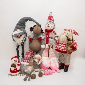 Téli figurák, Mikulás, karácsony, hóemberek, manók